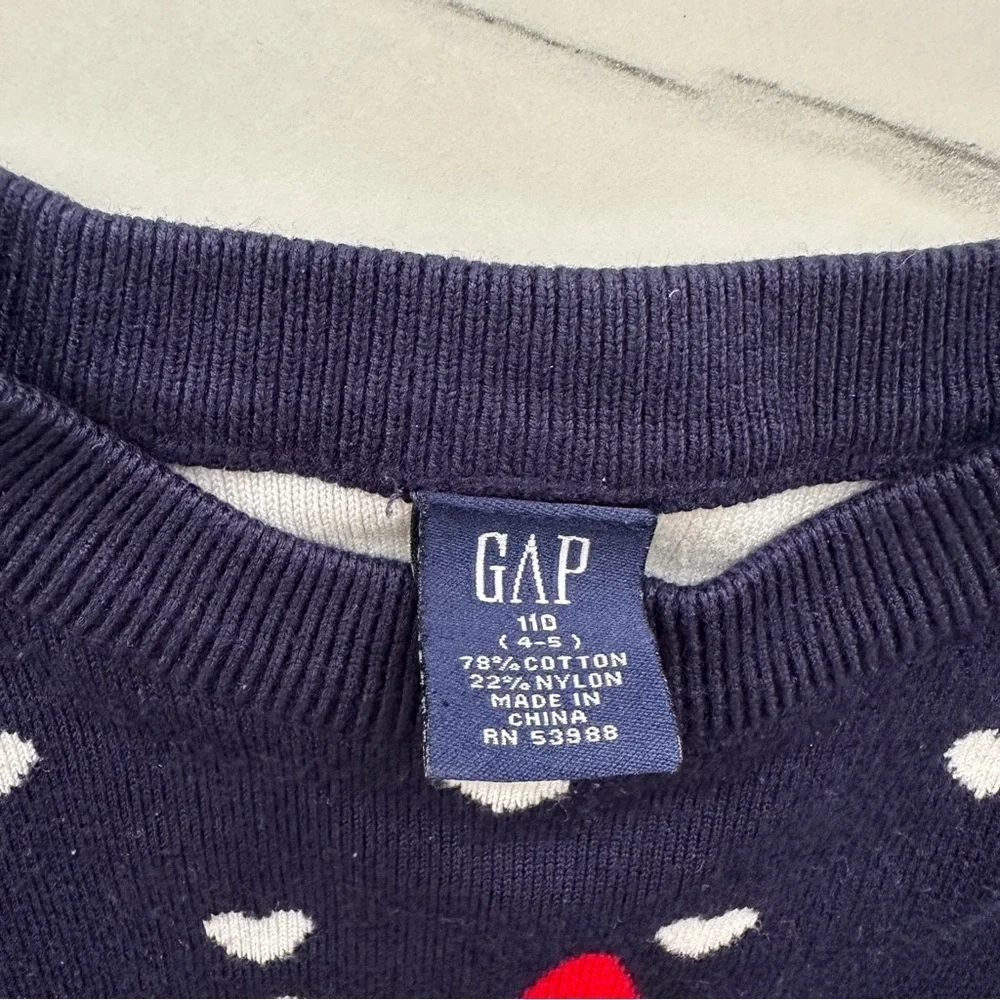 Baby Gap Toddler Girl Sweater Bundle 4T + 4-5 Pink Red Striped Cat